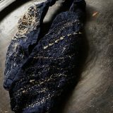紺生地渦刺し子ツイストヘアバンド - Image 2
