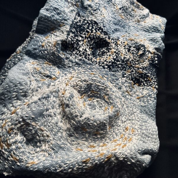 小さな渦巻き刺し子刺繍スヌード - Image 5